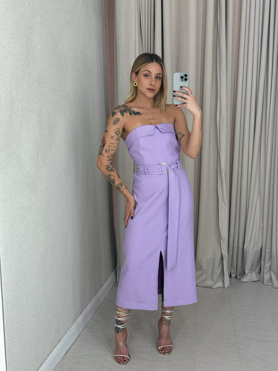 VESTIDO ARIANA TOMARA QUE CAIA LILÁS