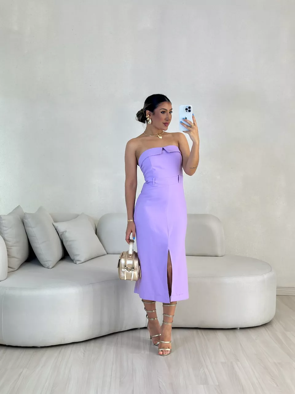 VESTIDO ARIANA TOMARA QUE CAIA LILÁS - 0055640066 - CAROLLA FERRARO