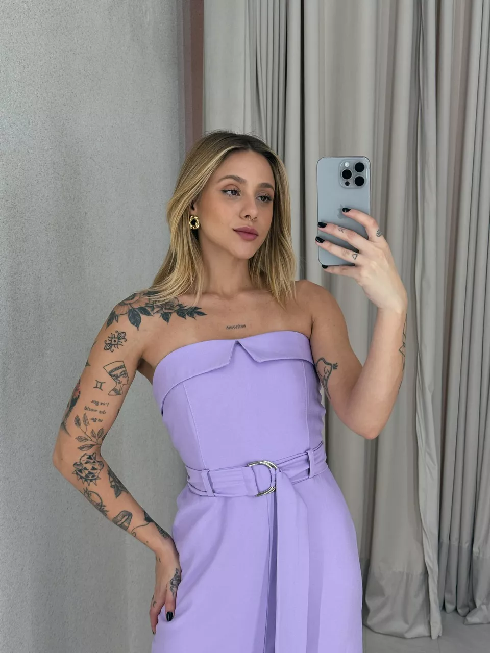 VESTIDO ARIANA TOMARA QUE CAIA LILÁS
