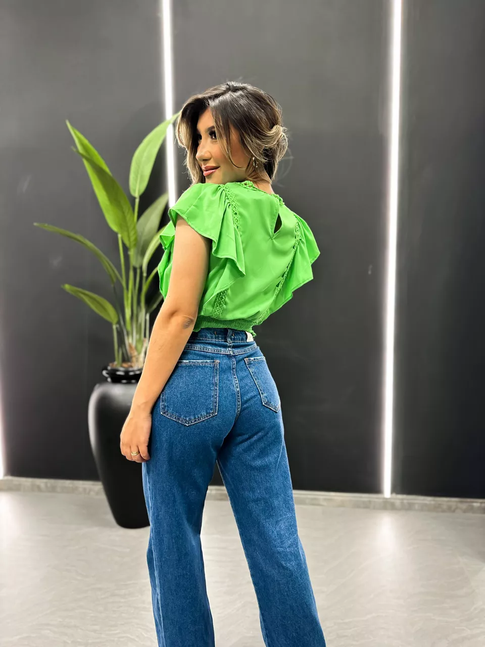 BLUSA HILARY RENDINHA VERDE