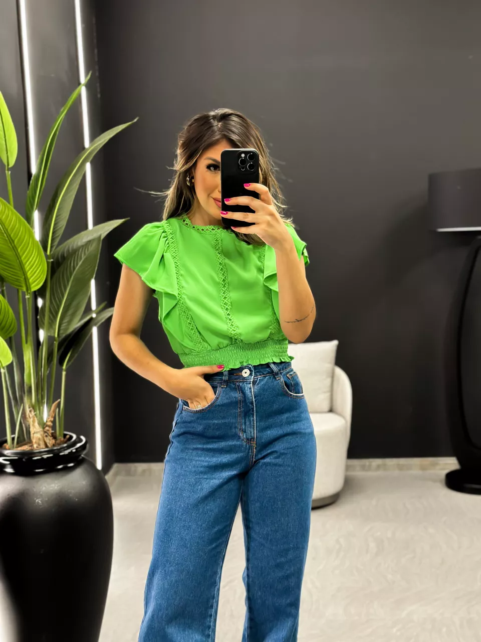 BLUSA HILARY RENDINHA VERDE