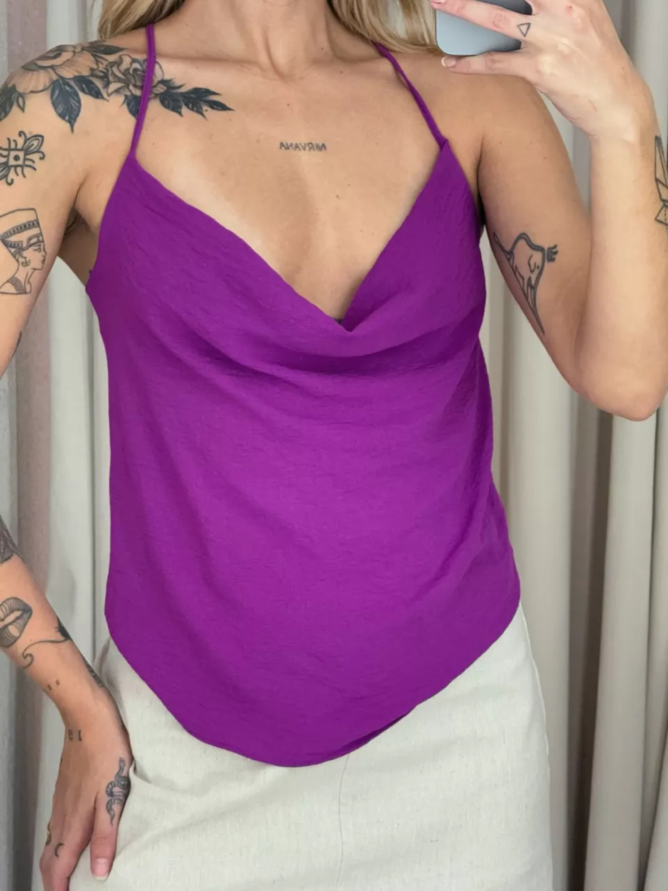 BLUSA PRISCILA ALÇA FUCSIA