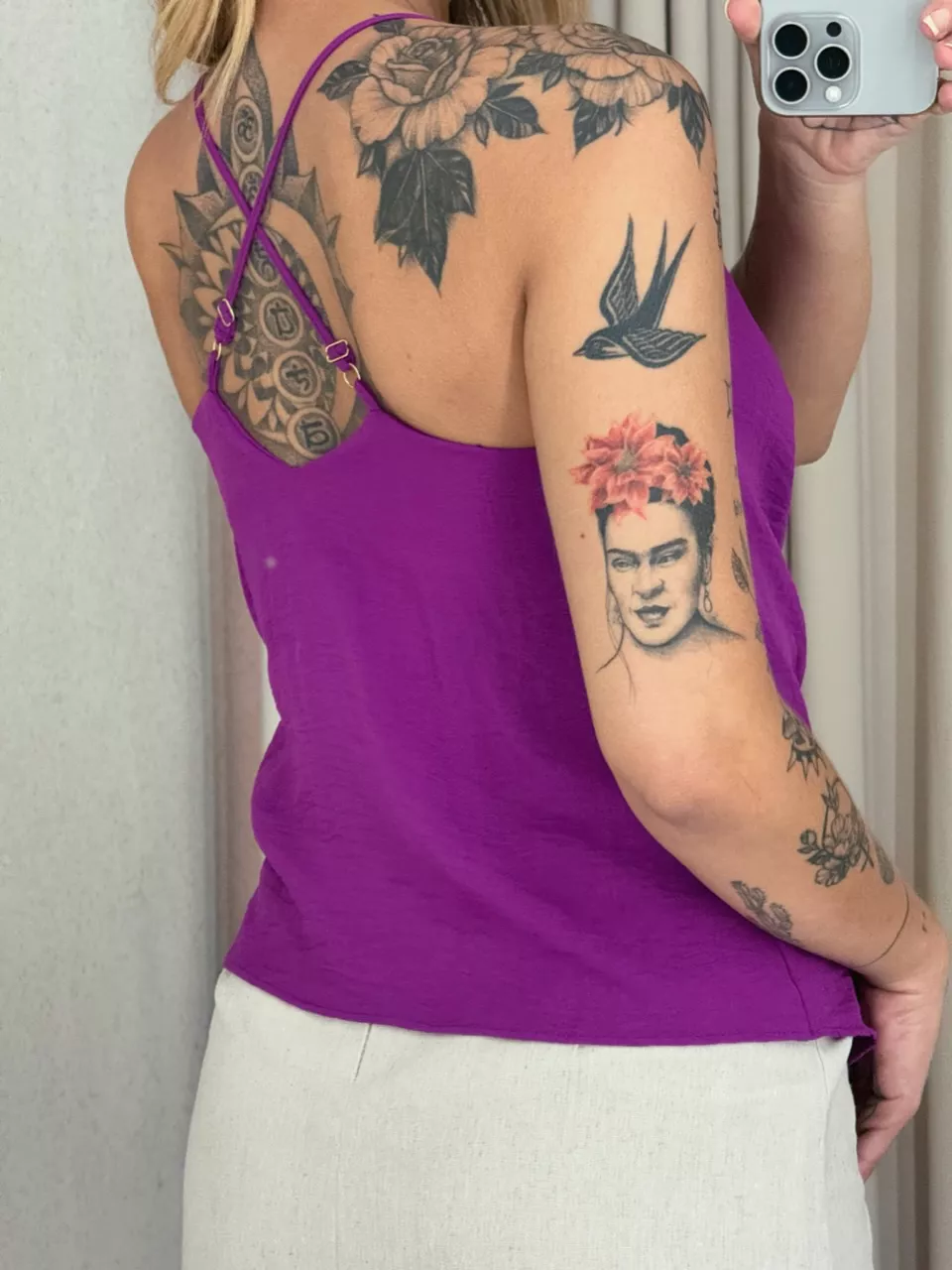 BLUSA PRISCILA ALÇA FUCSIA