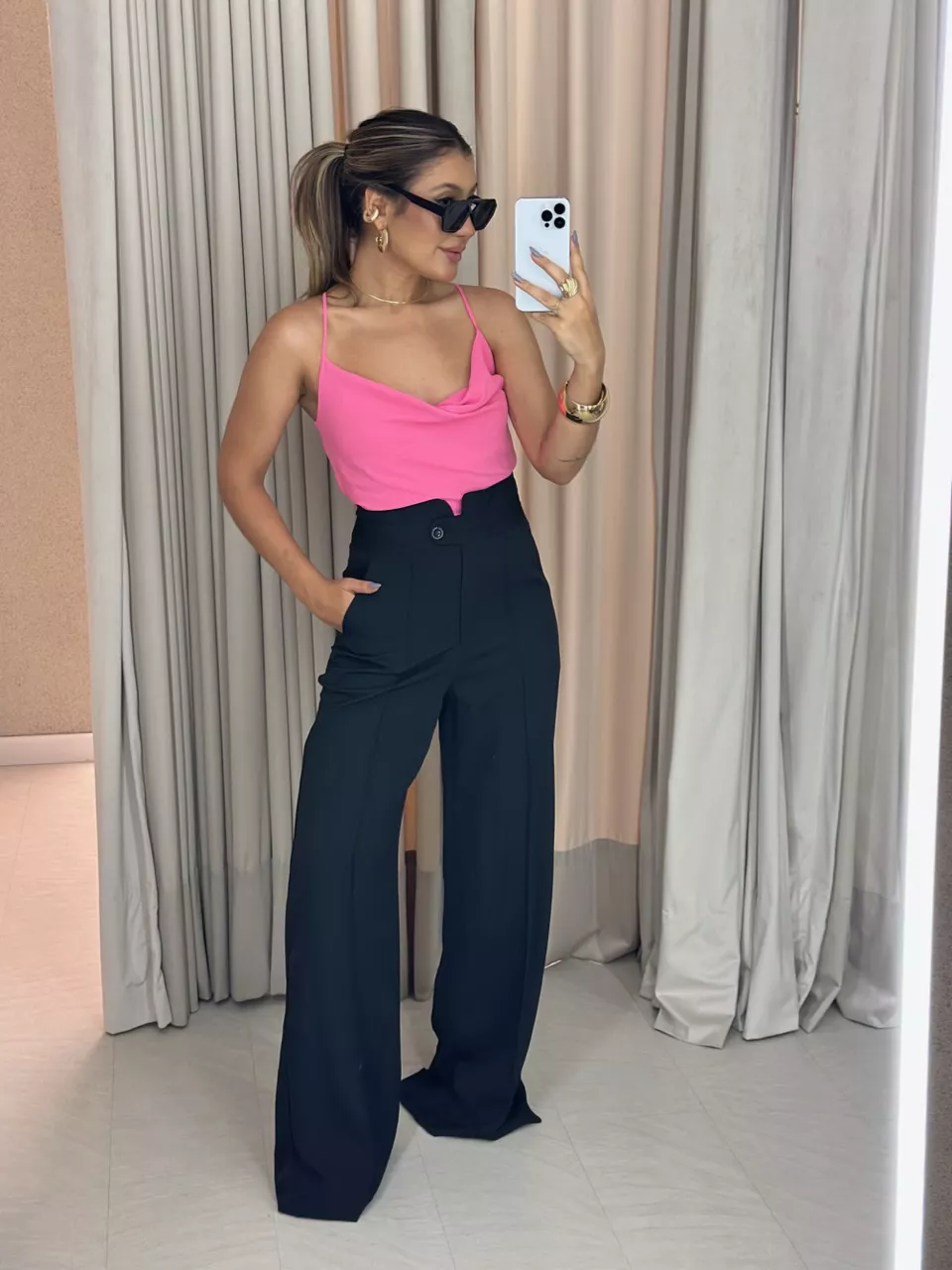 BLUSA PRISCILA ALÇA Rosa
