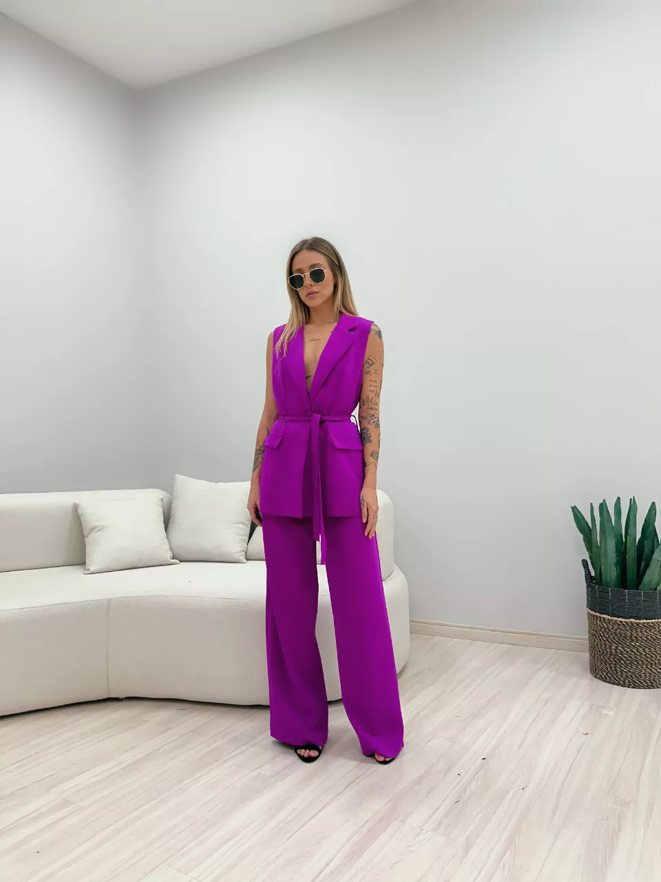 CONJUNTO GABI COLETE FUCSIA - 0049040120 - CAROLLA FERRARO