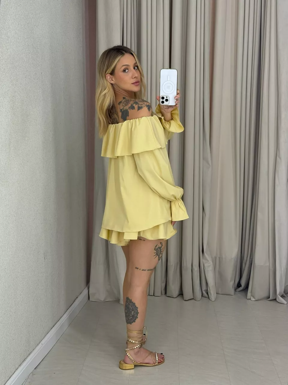 CONJUNTO ZOE BABADOS YELLOW BUTTER