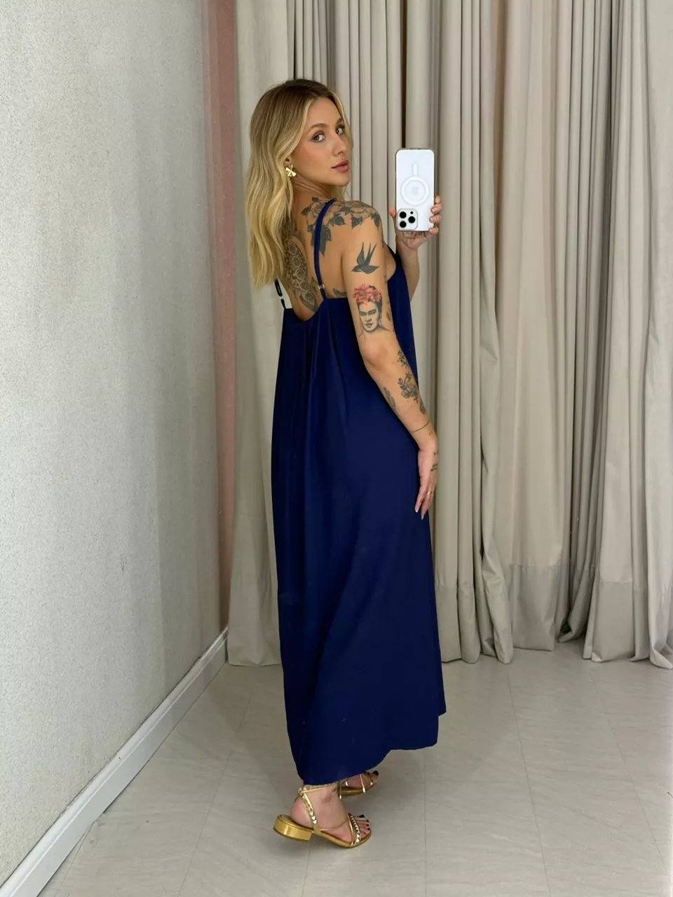 VESTIDO LUDMILA ALÇA MARINHO