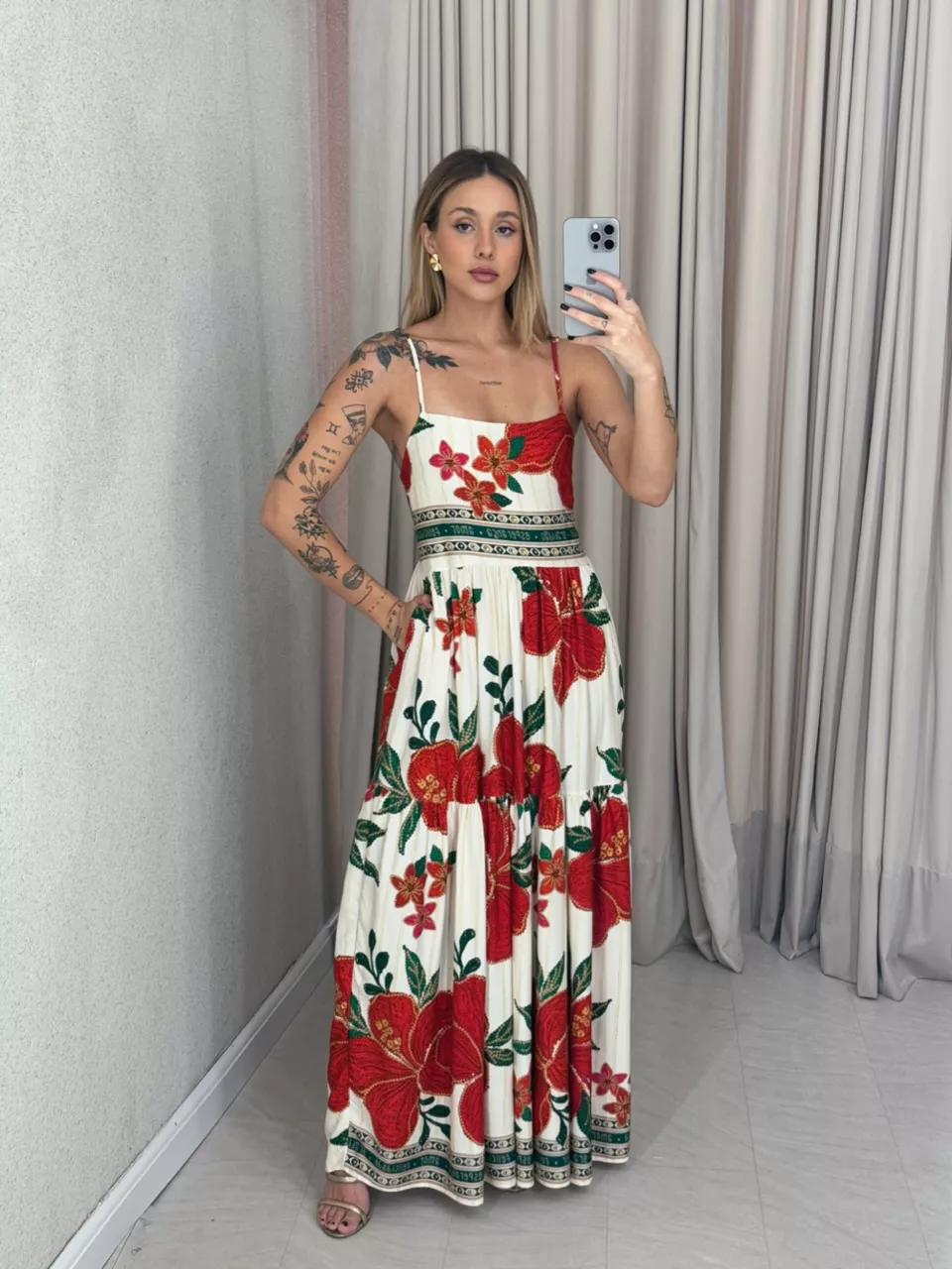 VESTIDO JOYCE ESTAMPADO off - 0060490048 - CAROLLA FERRARO