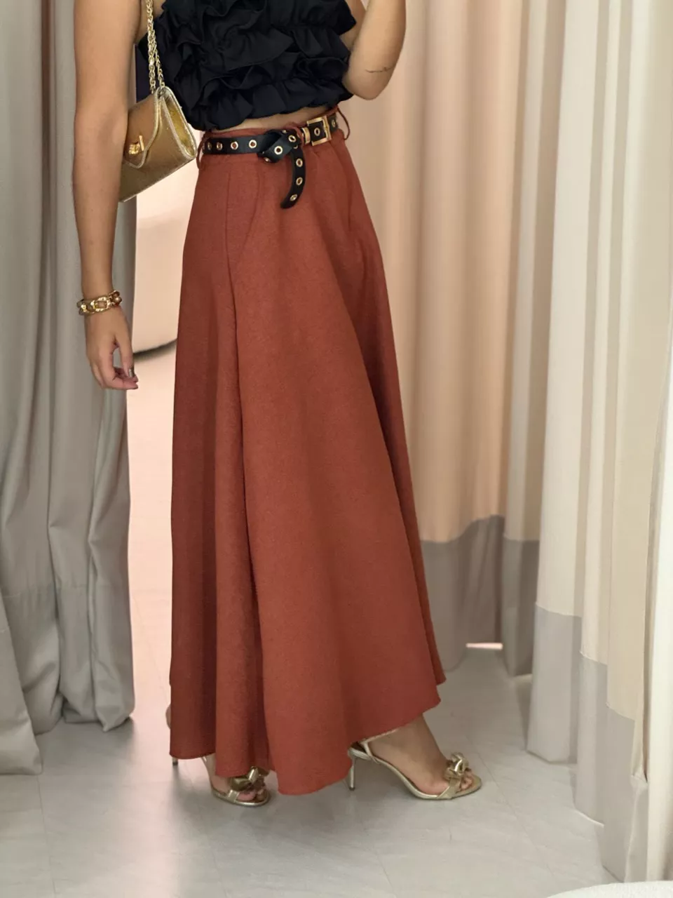 SAIA RAFAELA 03 MIDI TERRACOTA