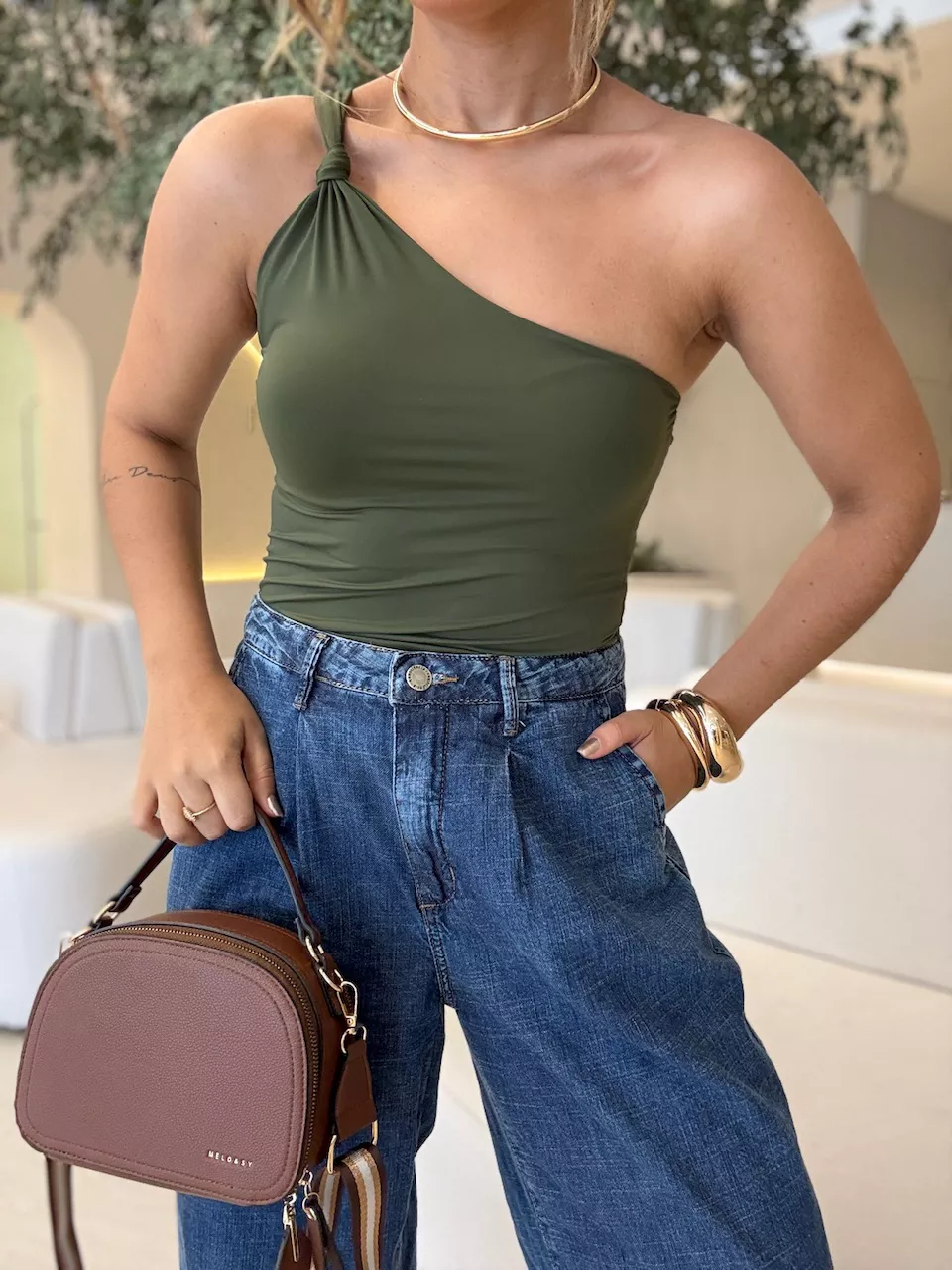 CROPPED FERNANDA CF NÓ VERDE - 0063670014 - CAROLLA FERRARO