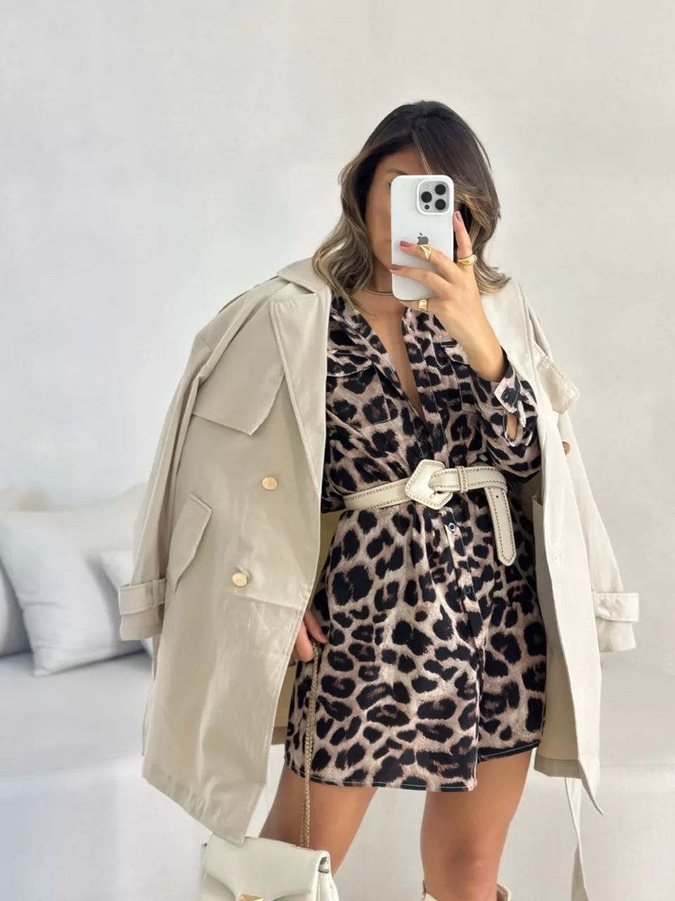 PARKA BOTÕES AREIA