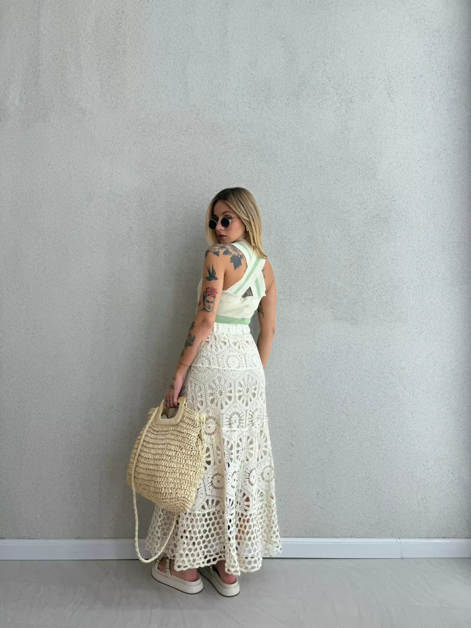 CROPPED BIANCA TRICOT Verde Claro