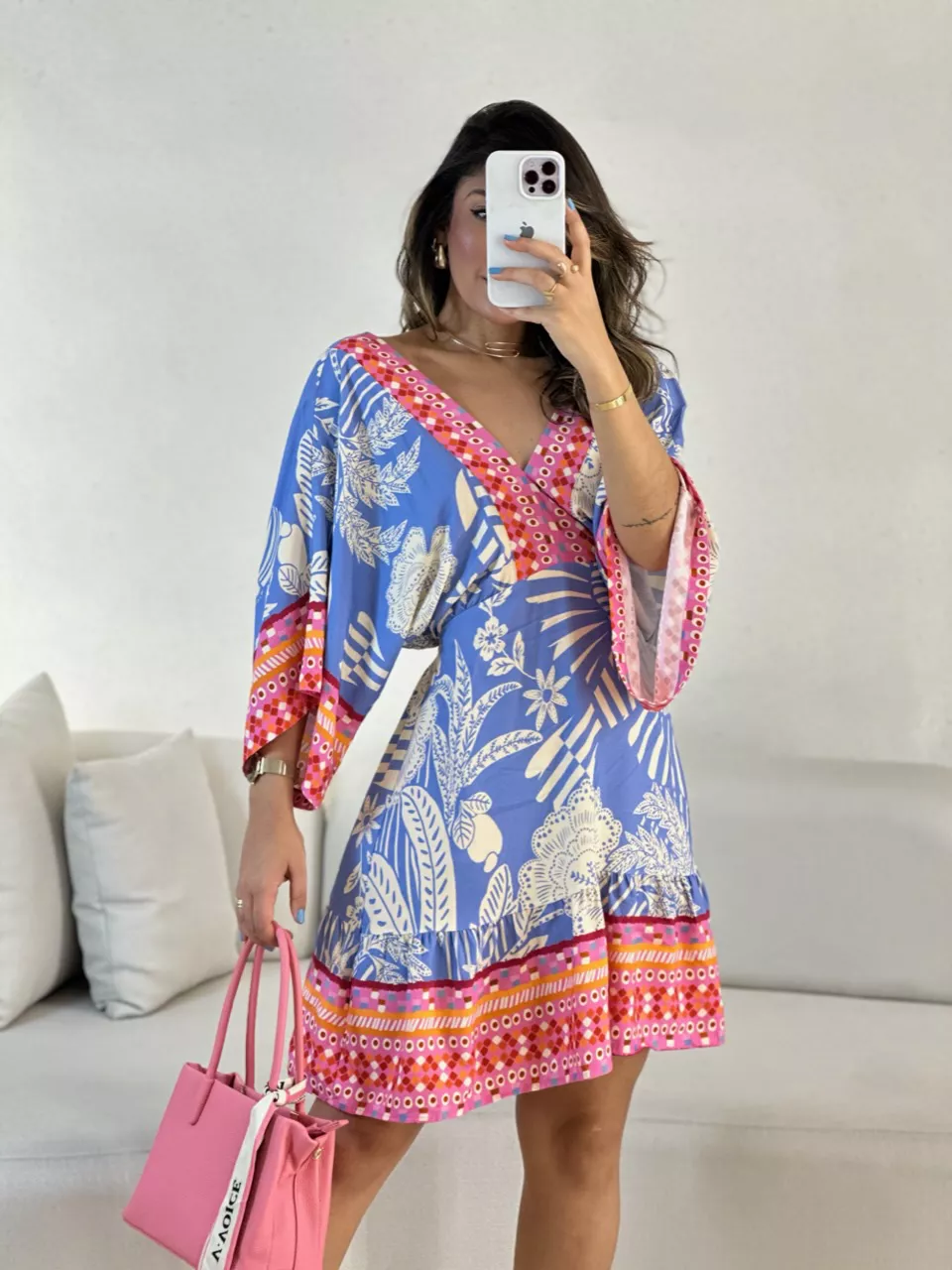 VESTIDO MILENA ESTAMPADO AZUL