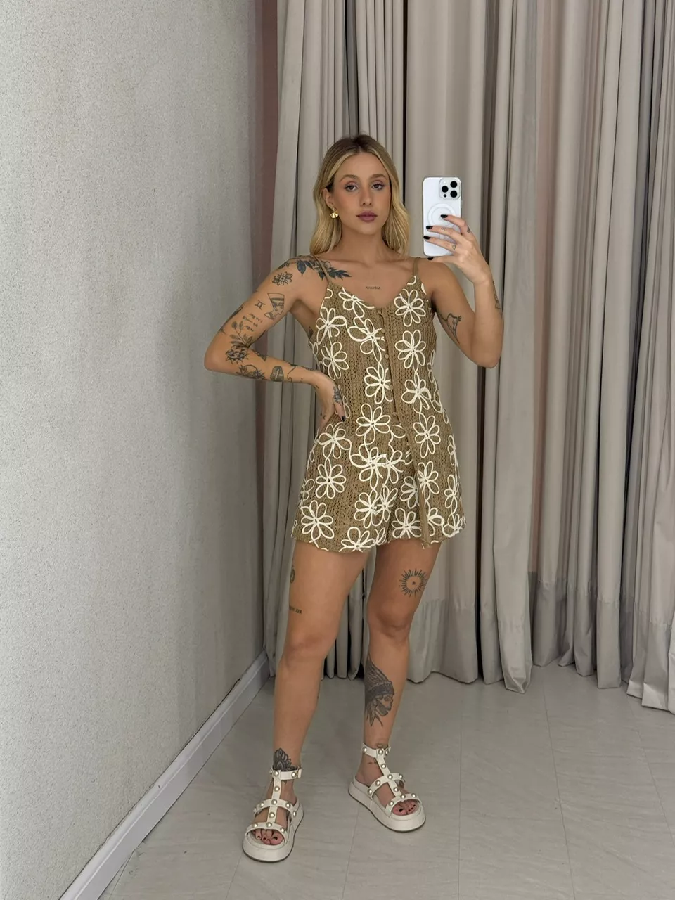 CONJUNTO OHANA SHORT CAPUCCINO - 0062590125 - CAROLLA FERRARO