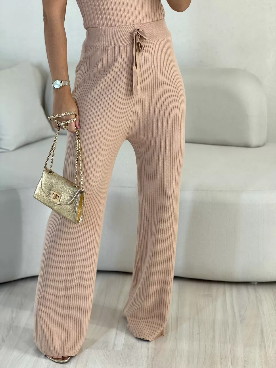 CALÇA ISADORA TRICOT NUDE