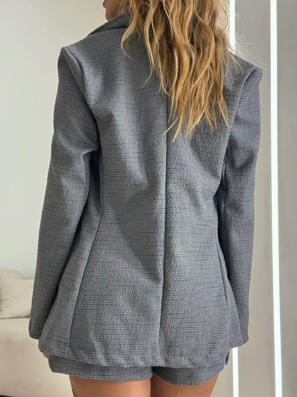 CONJUNTO MAISA BLAZER CINZA