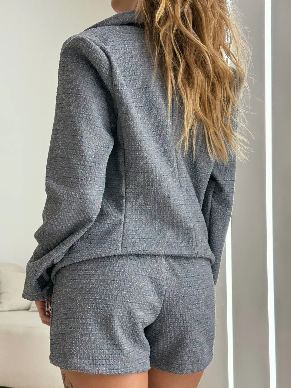 CONJUNTO MAISA BLAZER CINZA