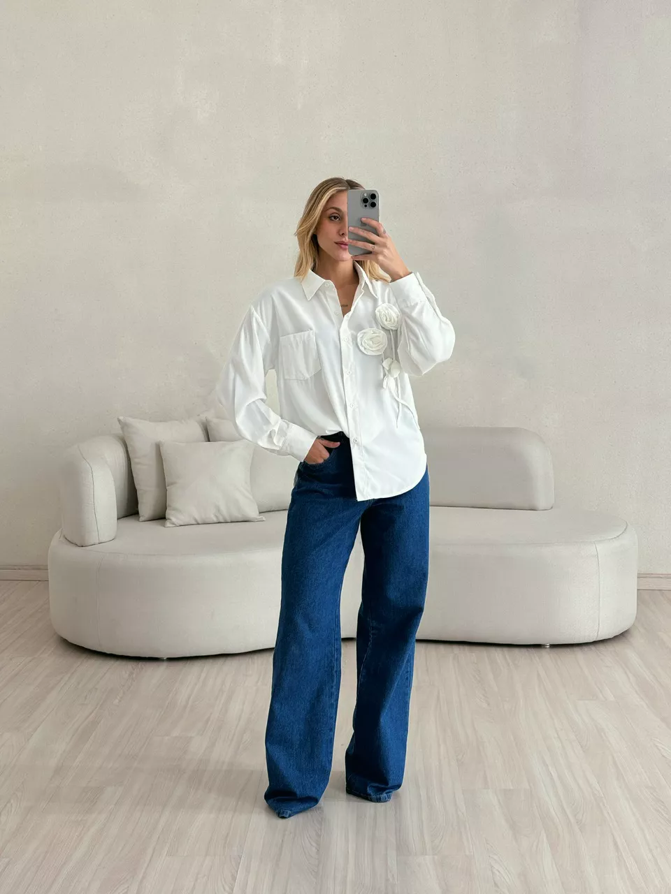 CAMISA ELOÁ FLOR OFF