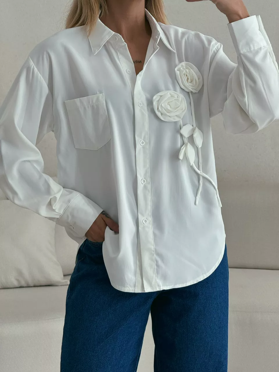 CAMISA ELOÁ FLOR OFF