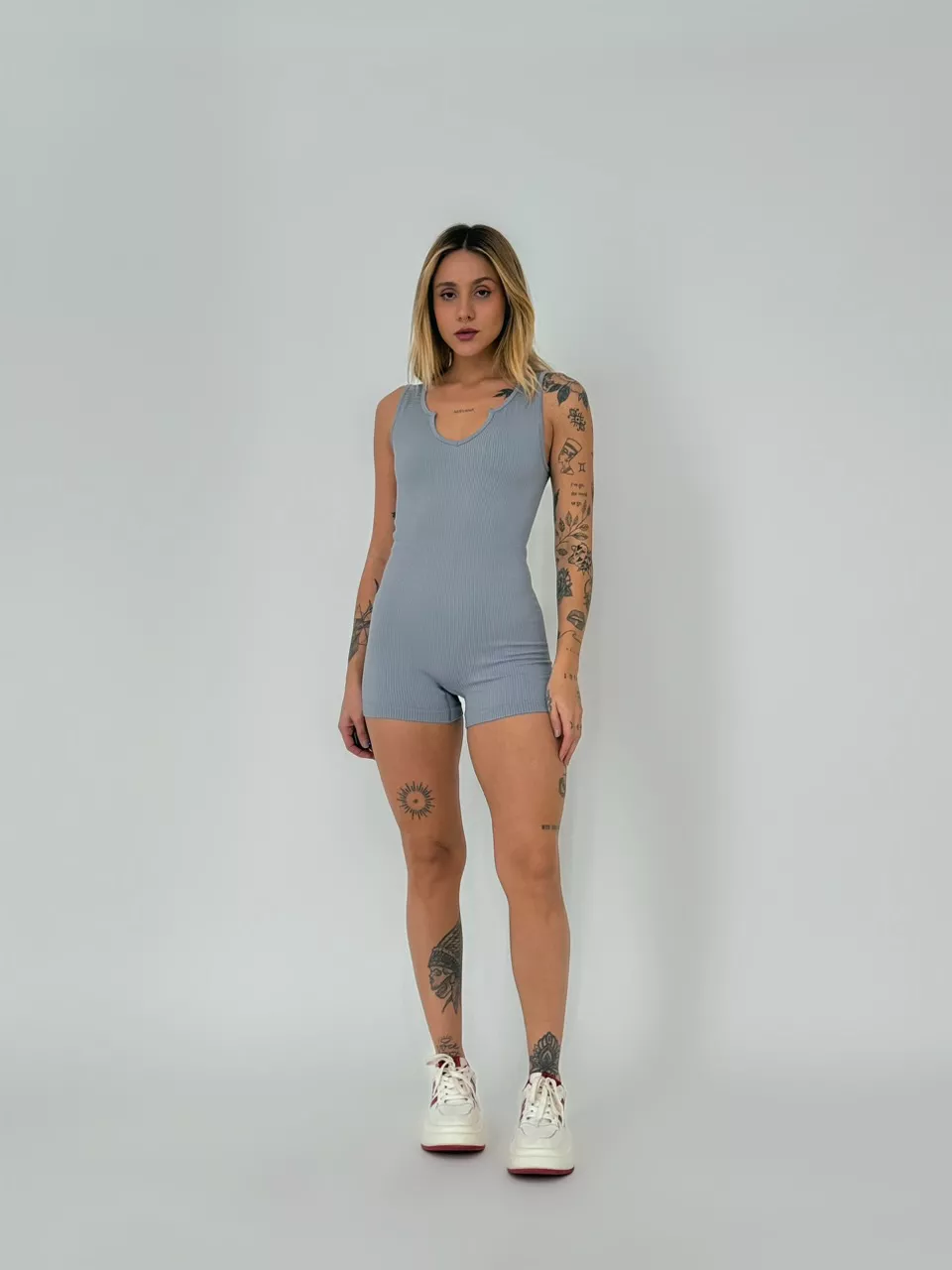 MACAQUINHO FIT LARA CAVADO CINZA - 0054570091 - CAROLLA FERRARO