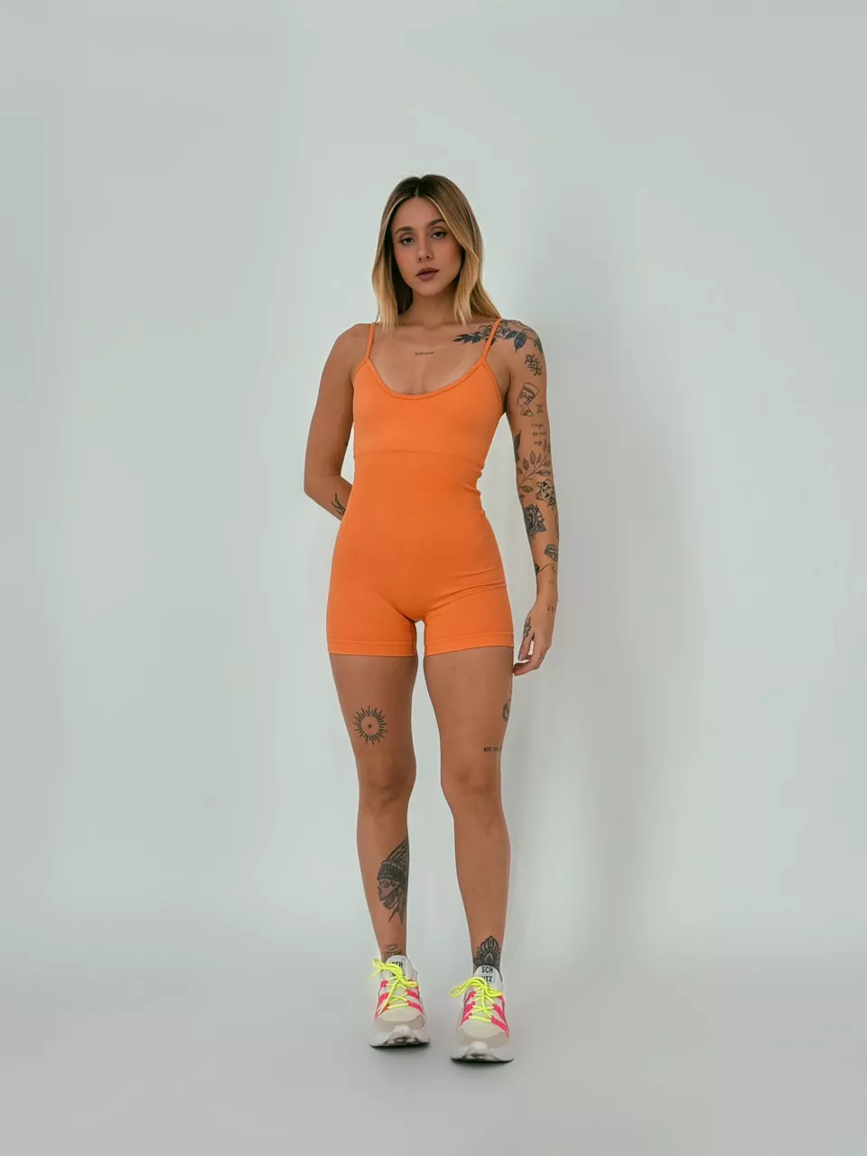 MACAQUINHO FIT RITA ALÇA LARANJA - 0054580068 - CAROLLA FERRARO