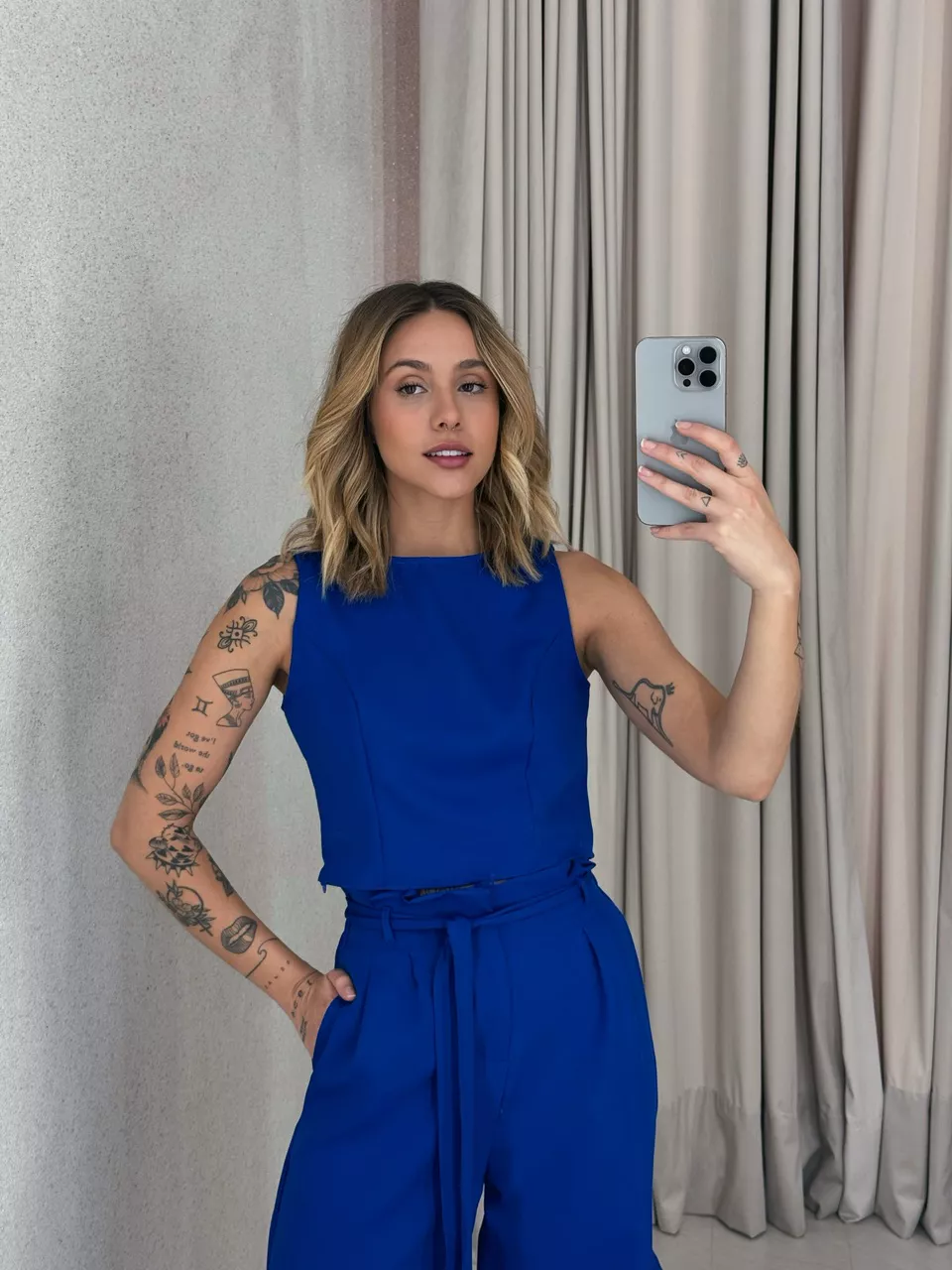 CONJUNTO ANTONIETA CALÇA AZUL
