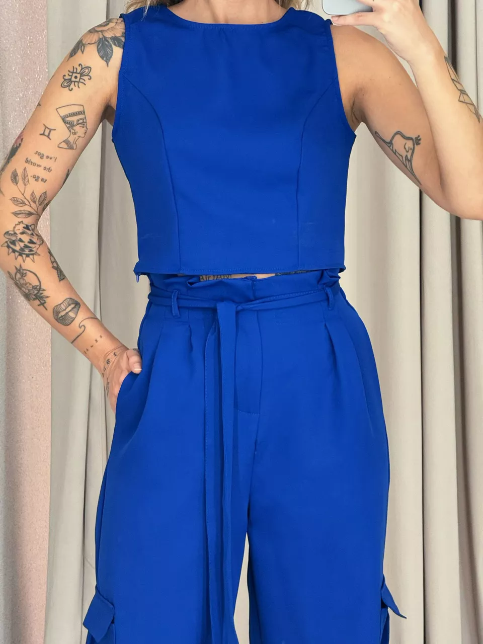CONJUNTO ANTONIETA CALÇA AZUL