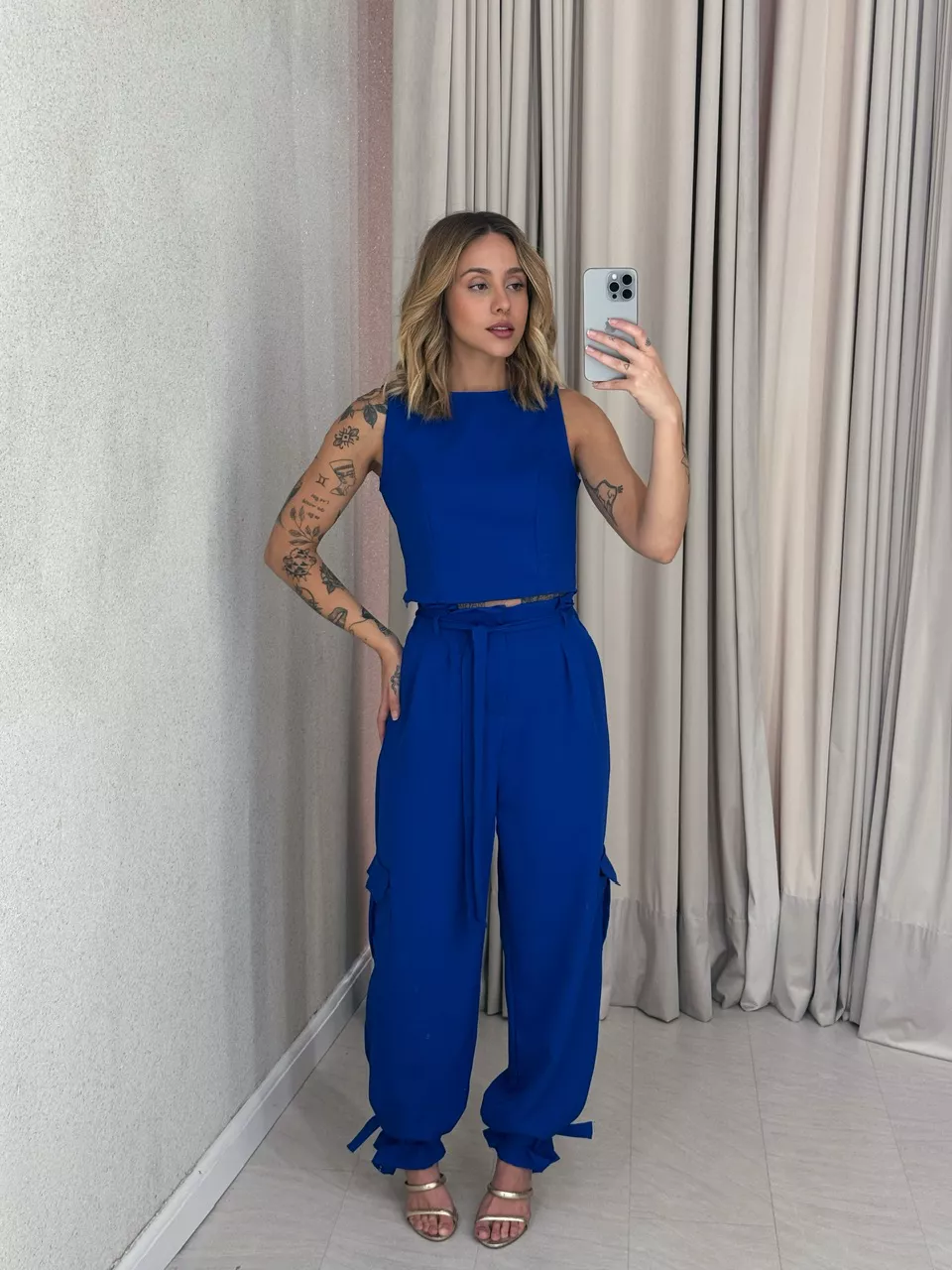 CONJUNTO ANTONIETA CALÇA AZUL