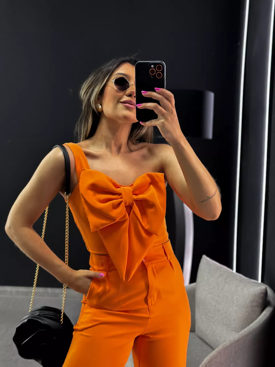 CONJUNTO KAUANY LAÇO LARANJA