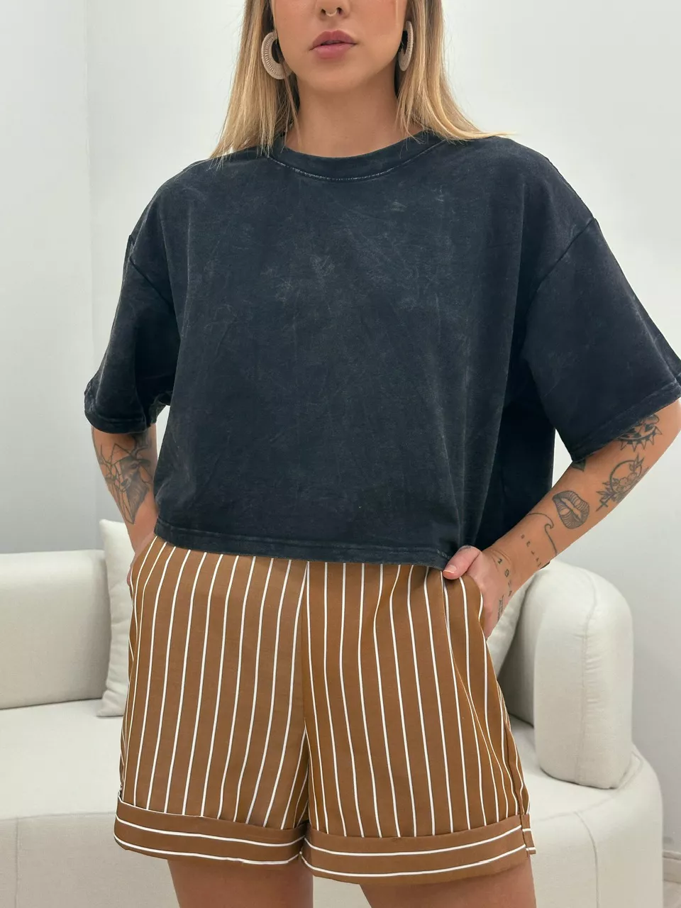 T-SHIRT BÁSICA LISA PRETA