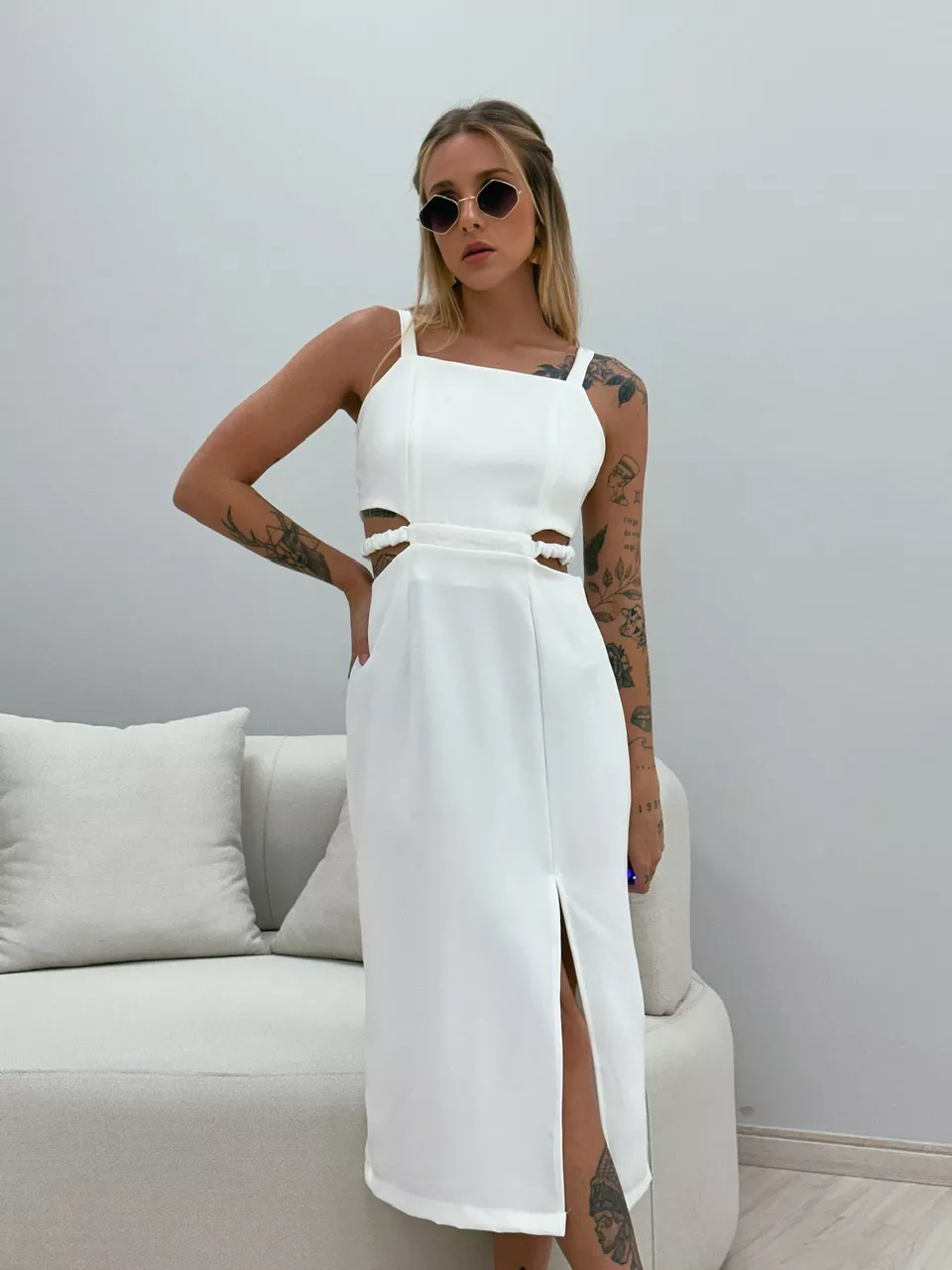 VESTIDO VIVIAN MIDI OFF