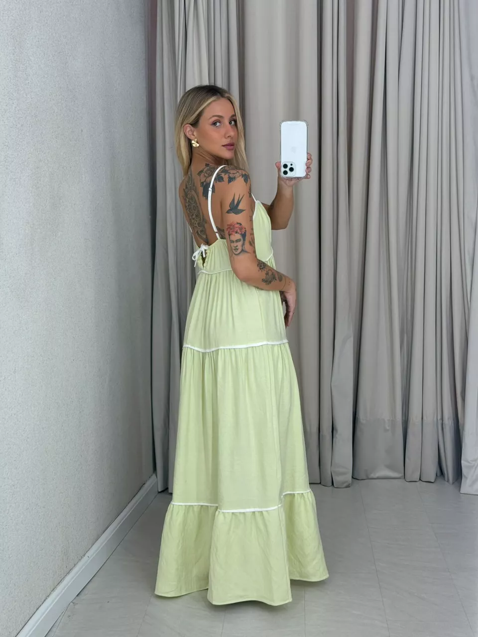 VESTIDO ANA CAROLINA ALÇA LIMA