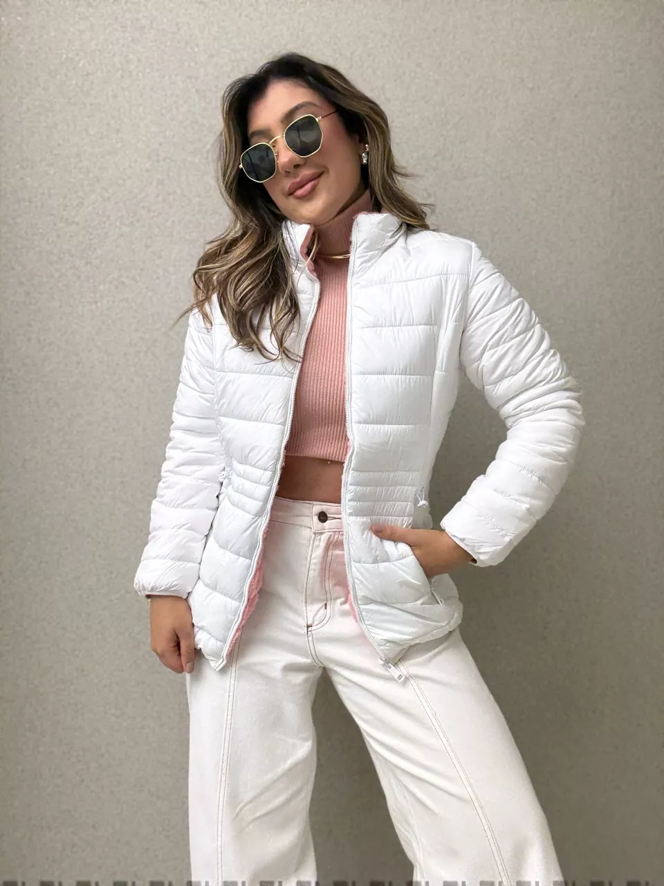  PUFFER FERNANDA ALONGADA OFF - 0066190048 - CAROLLA FERRARO