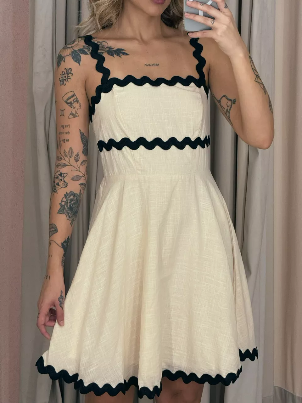 VESTIDO DANDARA CURTO MARFIM