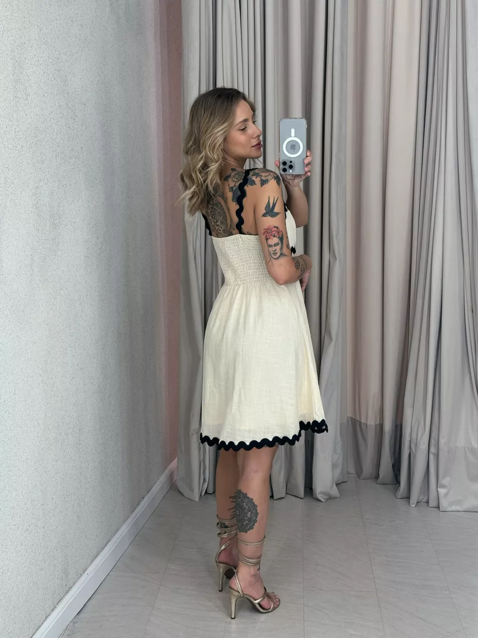 VESTIDO DANDARA CURTO MARFIM