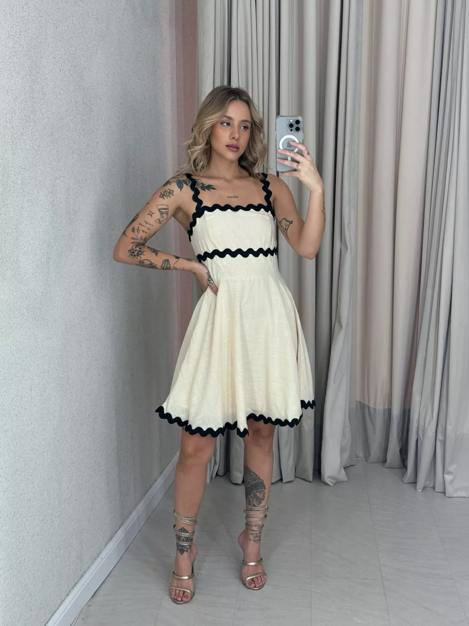 VESTIDO DANDARA CURTO MARFIM