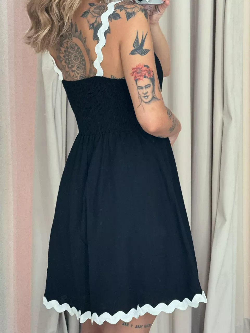 VESTIDO DANDARA CURTO PRETO