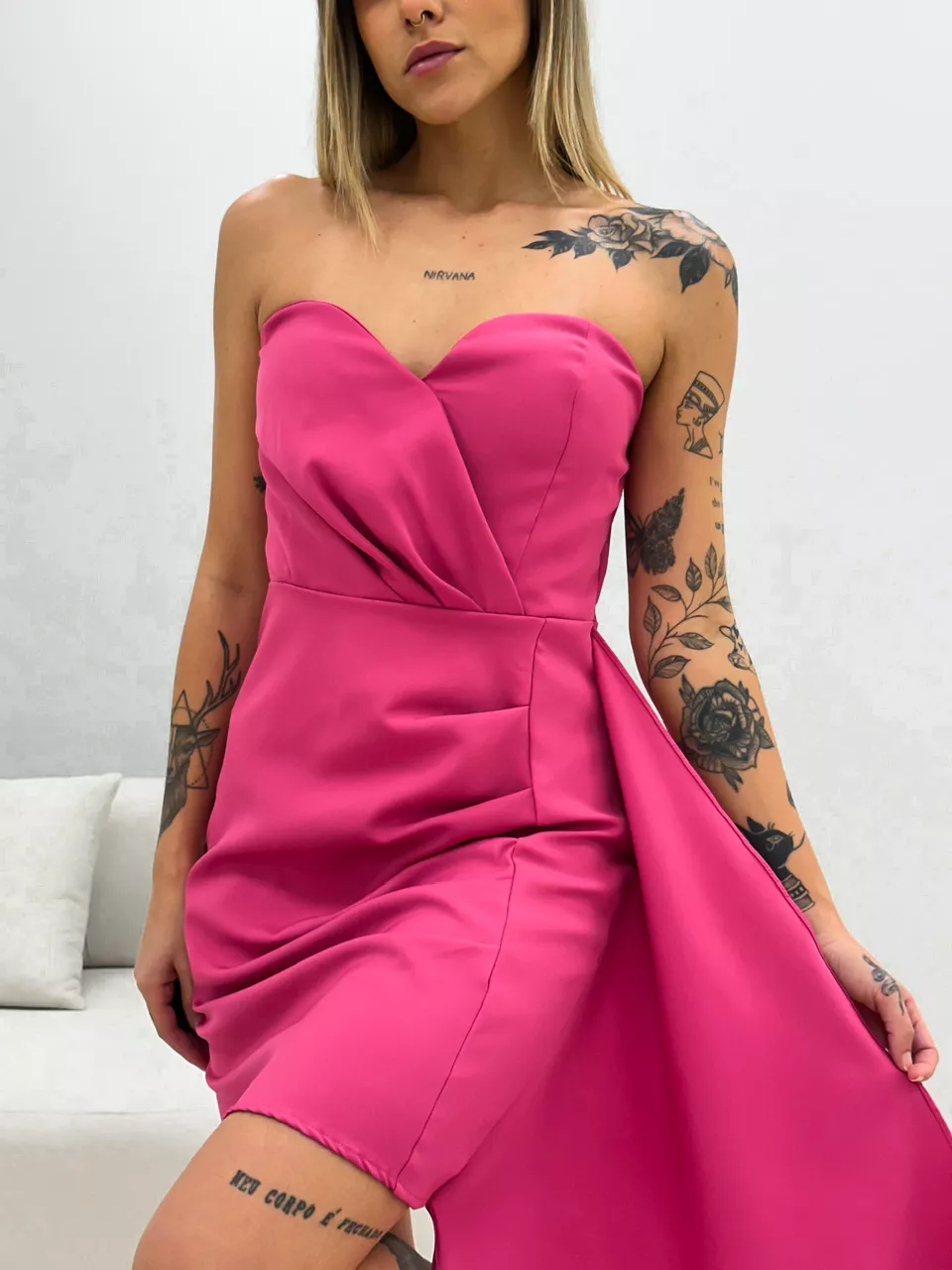 VESTIDO ISABELA CURTO PINK
