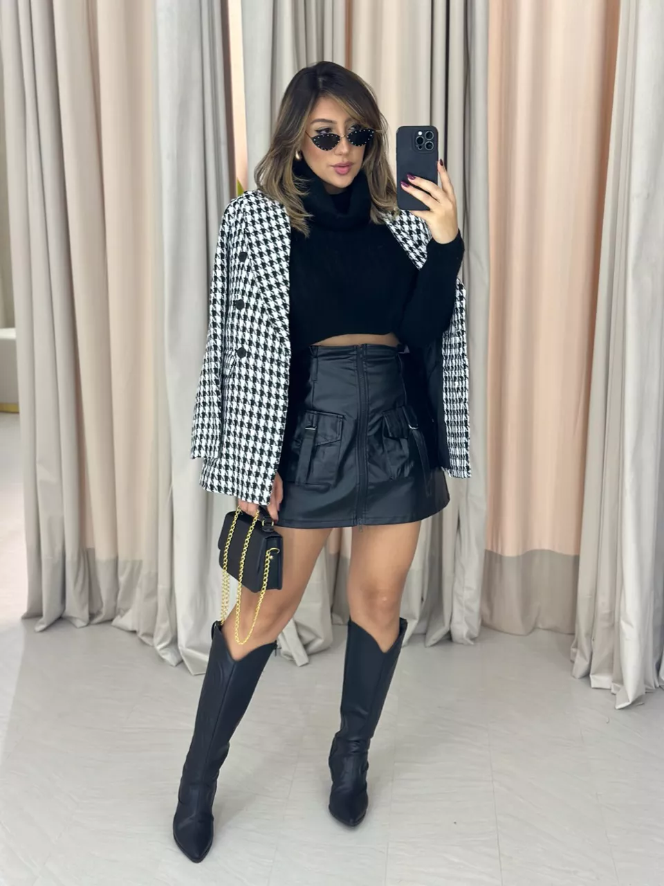 BLAZER CHANEL TWEED PRETO/BRANCO