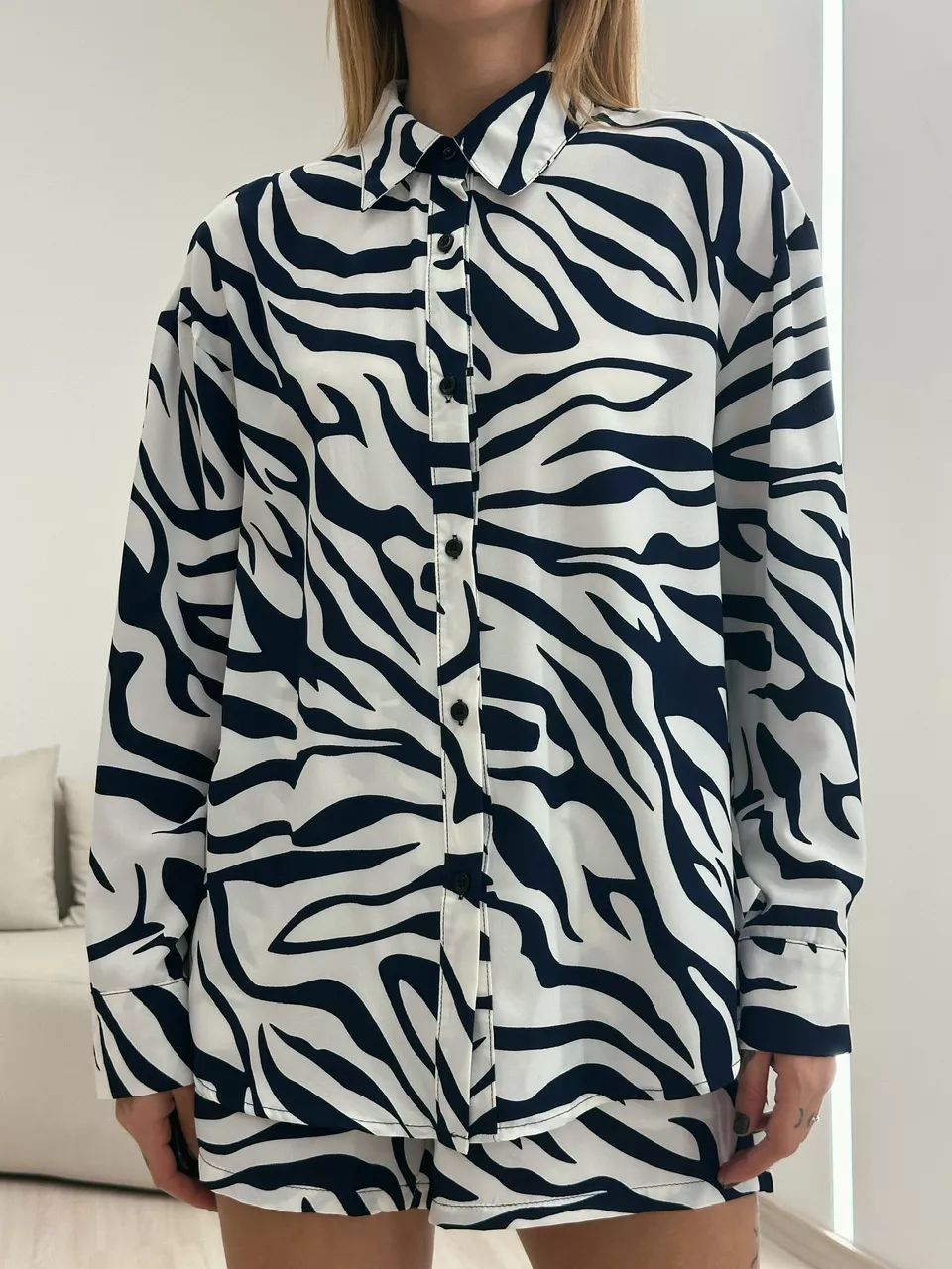 CONJUNTO ESTAMPA ZEBRA MARINHO