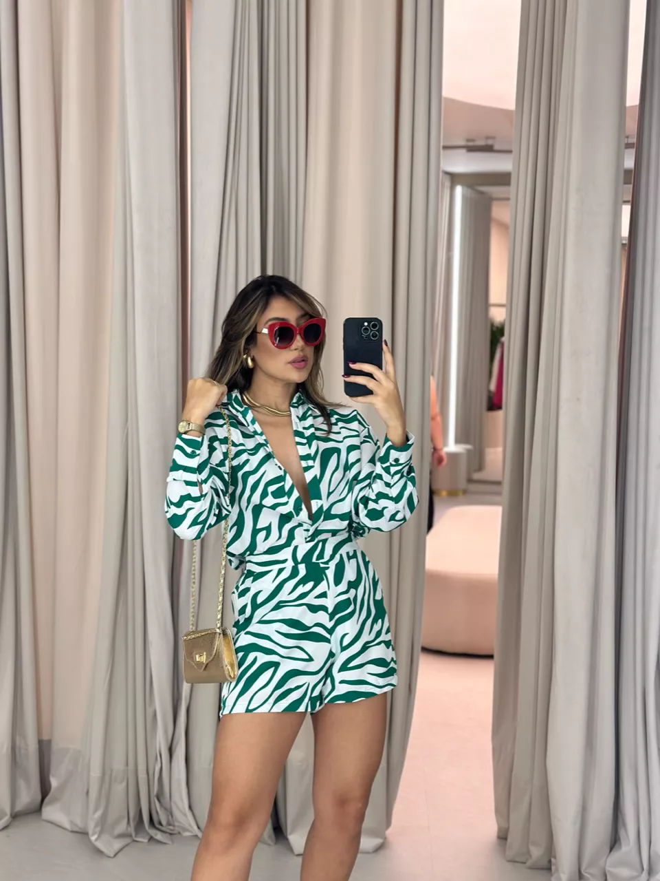 CONJUNTO ESTAMPA ZEBRA VERDE