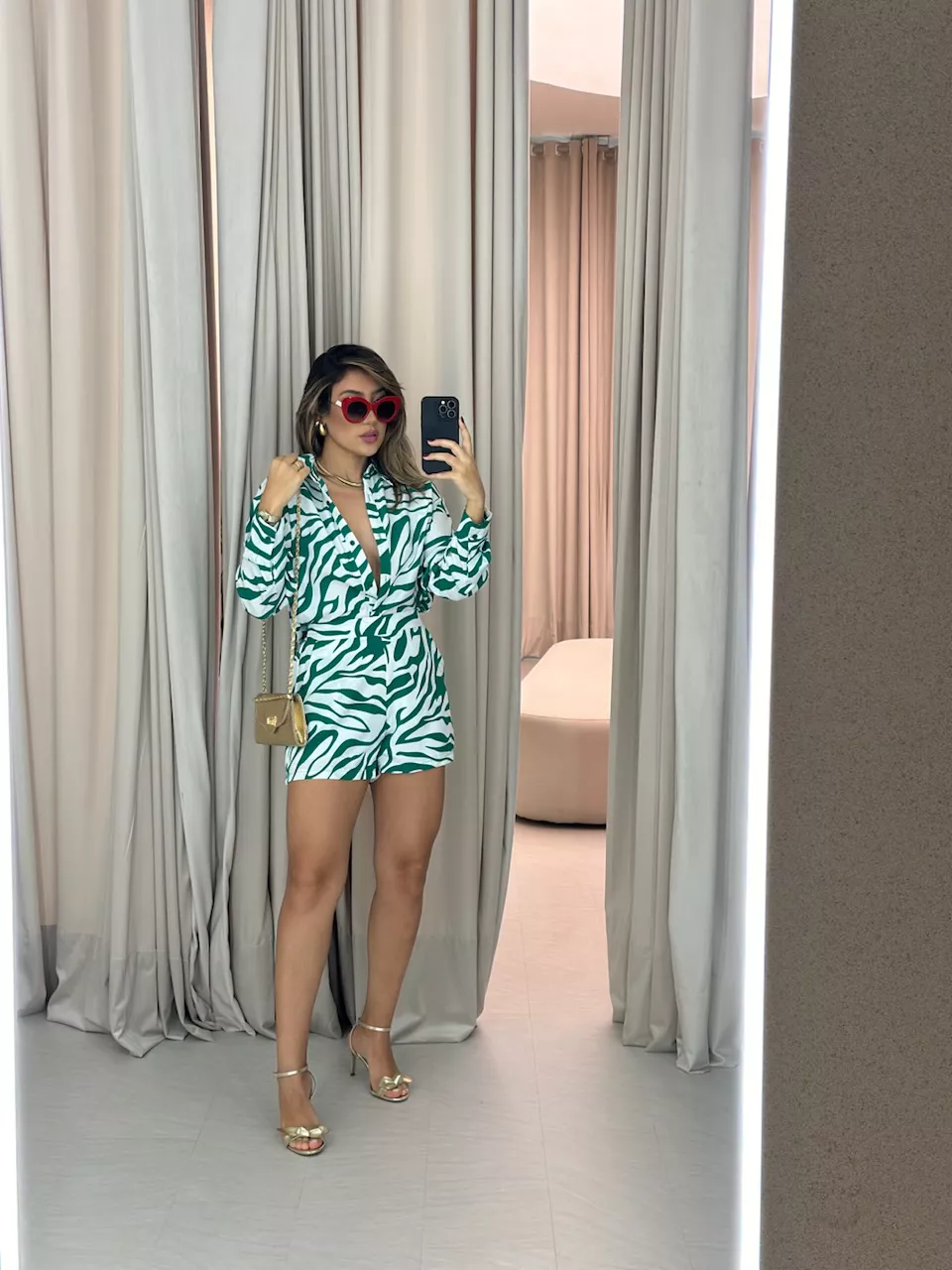 CONJUNTO ESTAMPA ZEBRA VERDE