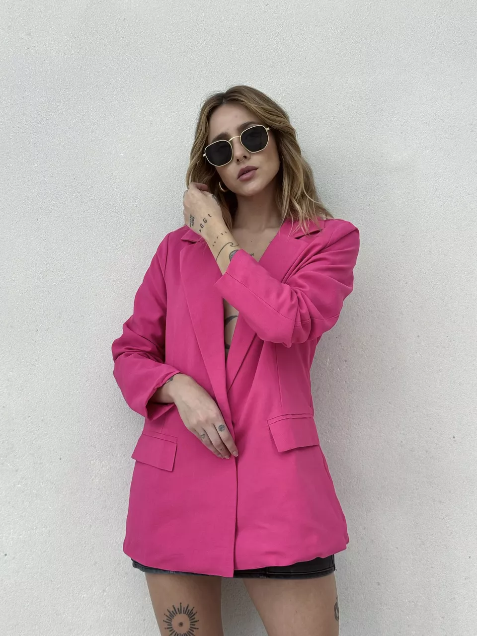 BLAZER MIRIAN FORRADO PINK - 0051610037 - CAROLLA FERRARO