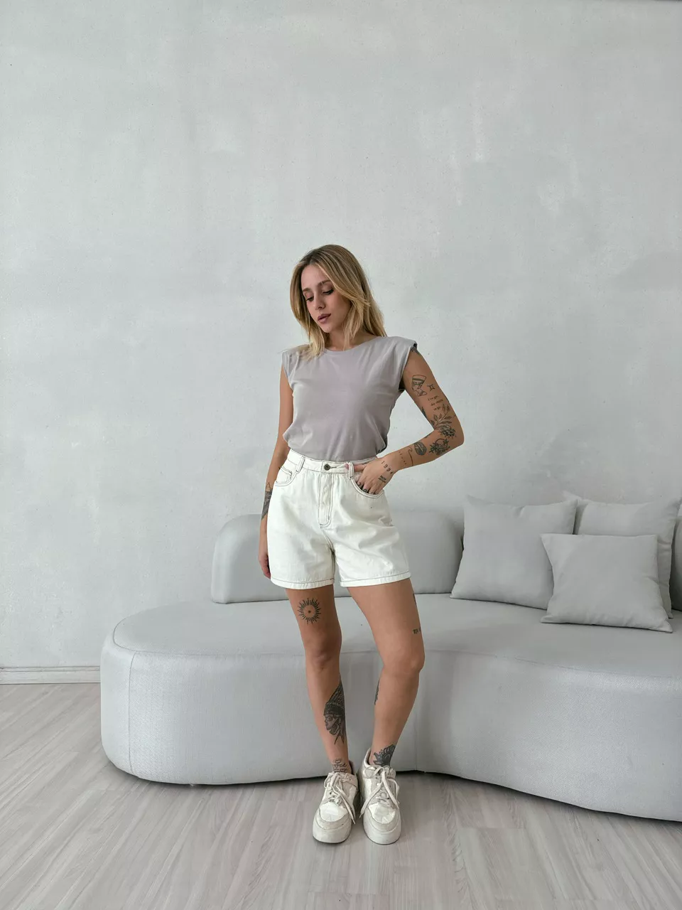 BLUSA CAMILA MUSCLE CAQUI - 0053380096 - CAROLLA FERRARO