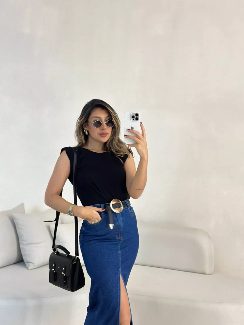 BLUSA CAMILA MUSCLE PRETA - 0053380033 - CAROLLA FERRARO