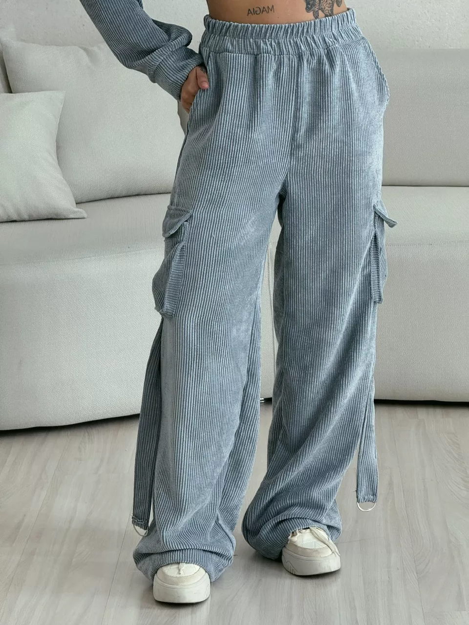 CONJUNTO CARGO COTELÊ Cinza