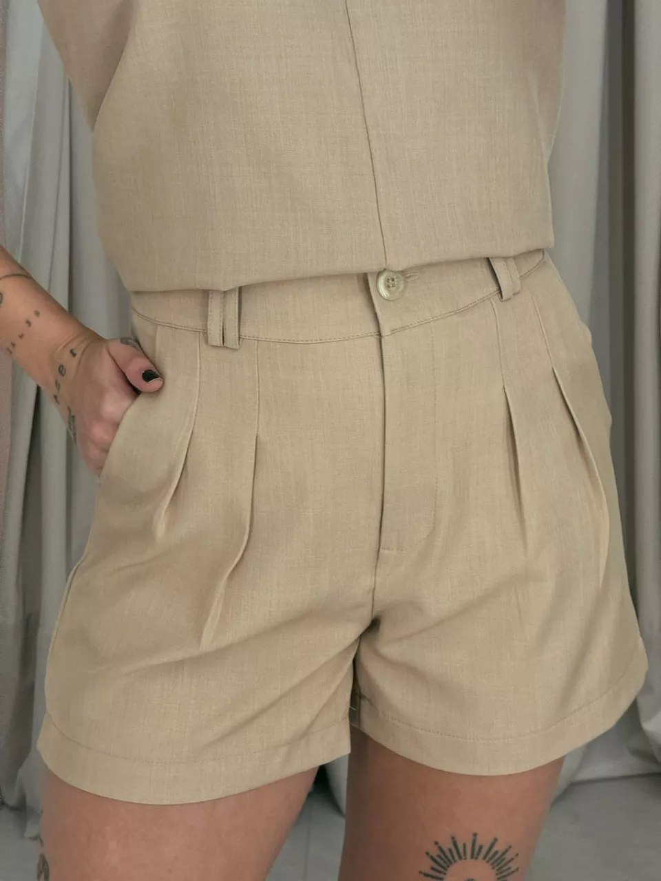 CONJUNTO GIOVANNA SHORT NUDE