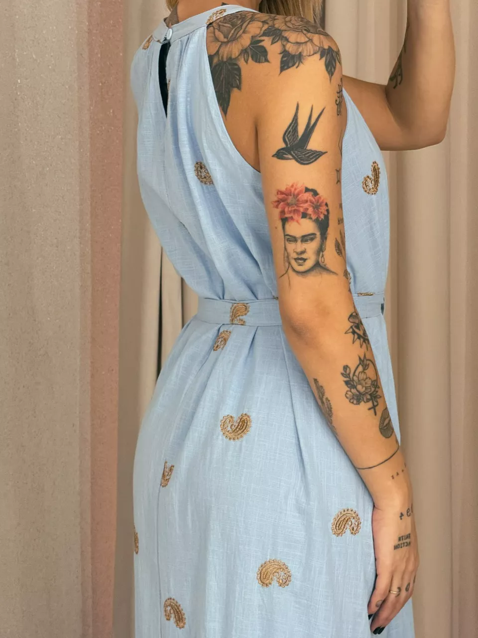 VESTIDO SOL LONGO AZUL