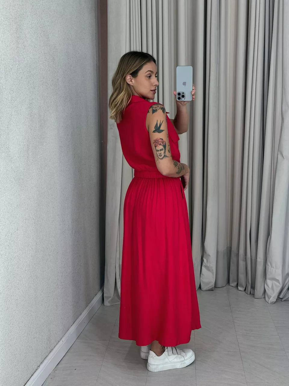 CONJUNTO ÁGATA SAIA VERMELHO