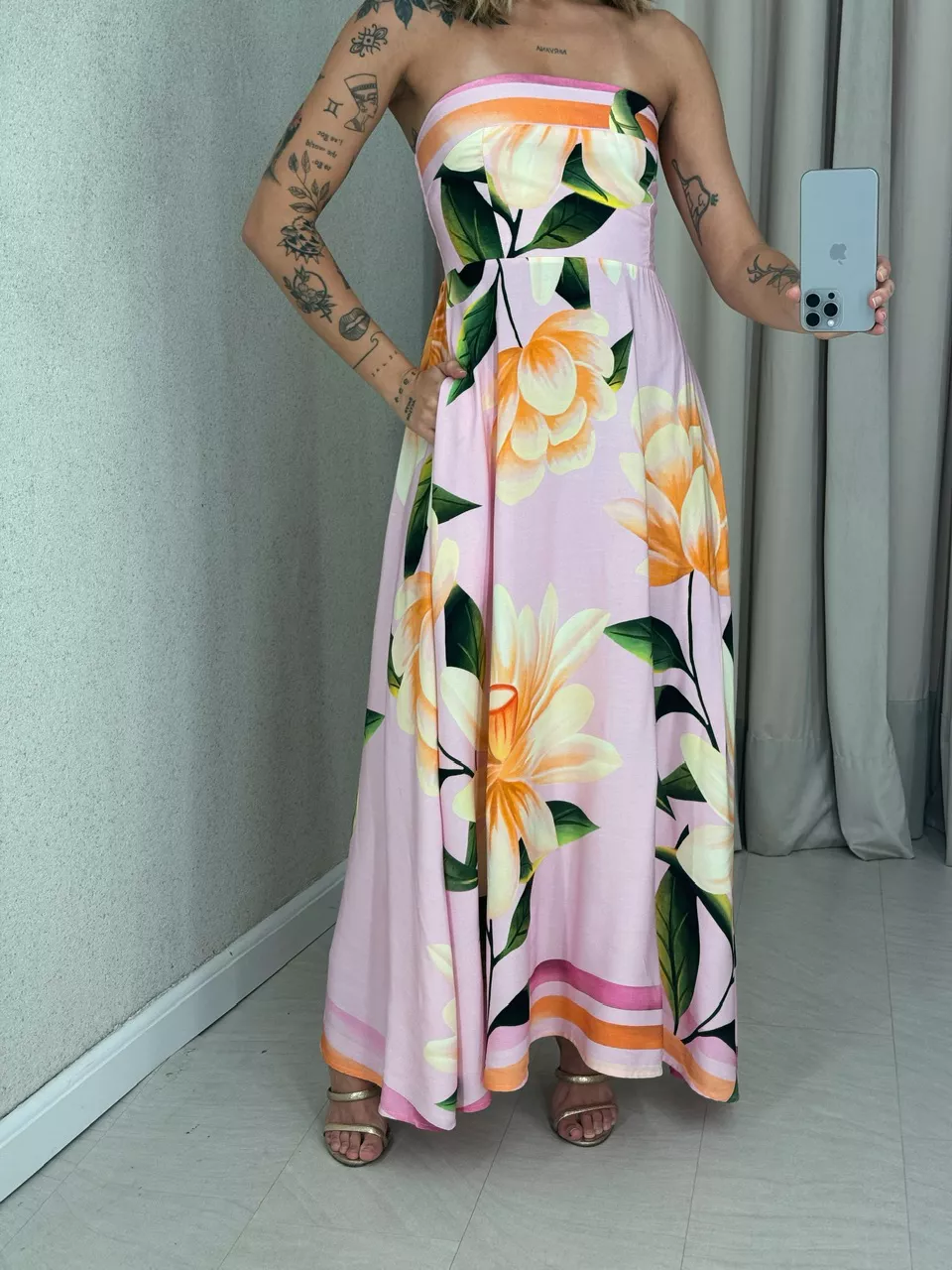 VESTIDO PETÚNIA TOMARA QUE CAIA ROSA